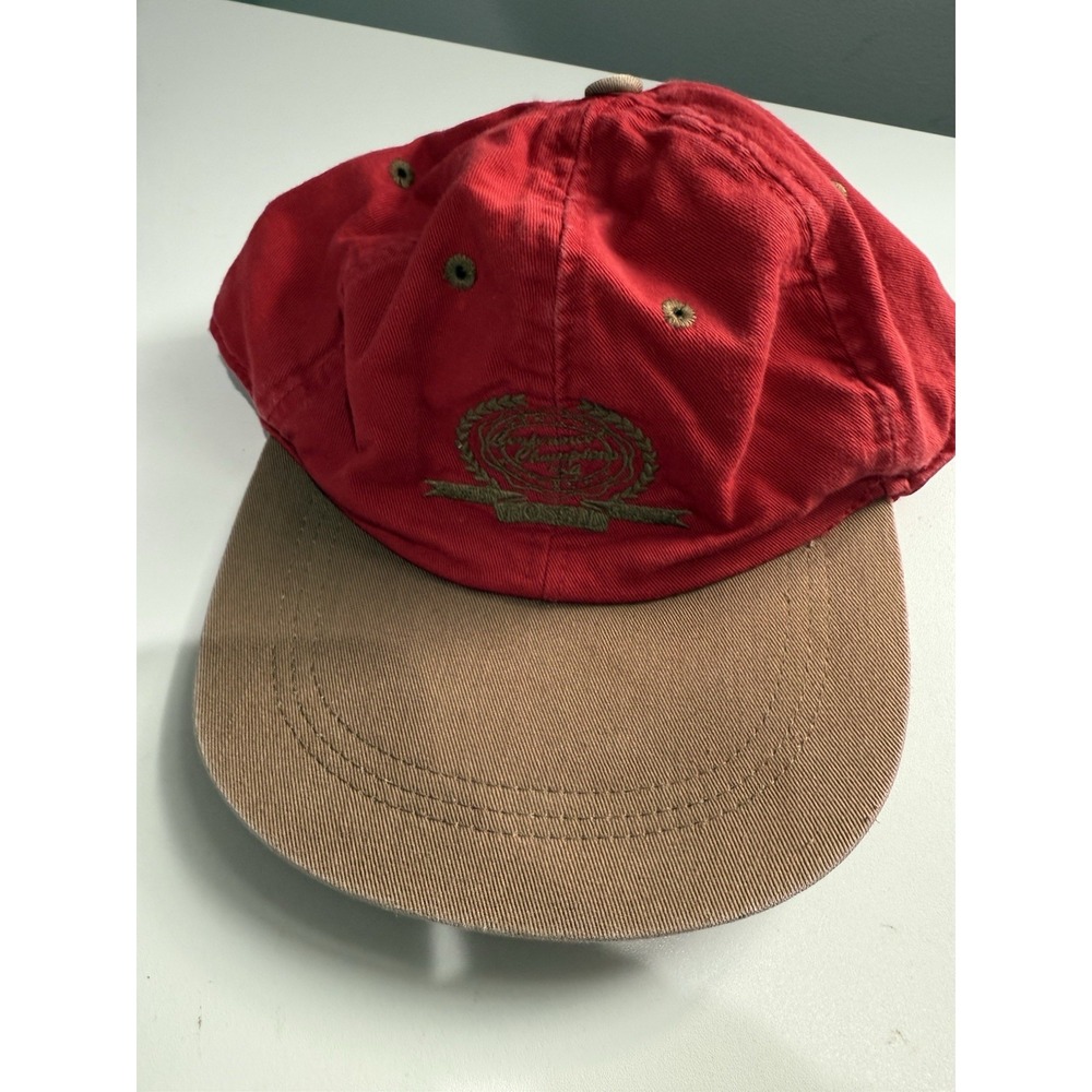 Fossil Worldwide Vintage 1992 Hat Watches Red Flex Fix Dad Hat Cap - Picture 1 of 8